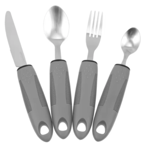 Elderly Utensils Adaptive Built Cutlery Up Bendable Spoon Handicapped People Fork Elderly set Parkinsons Non Handle Silverware